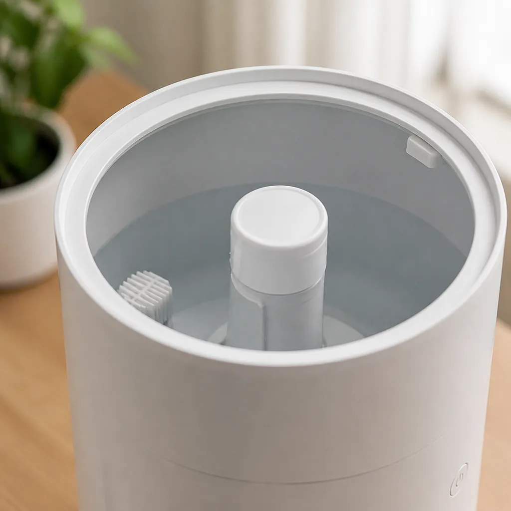 手が入るほど口が広い加湿器のタンク