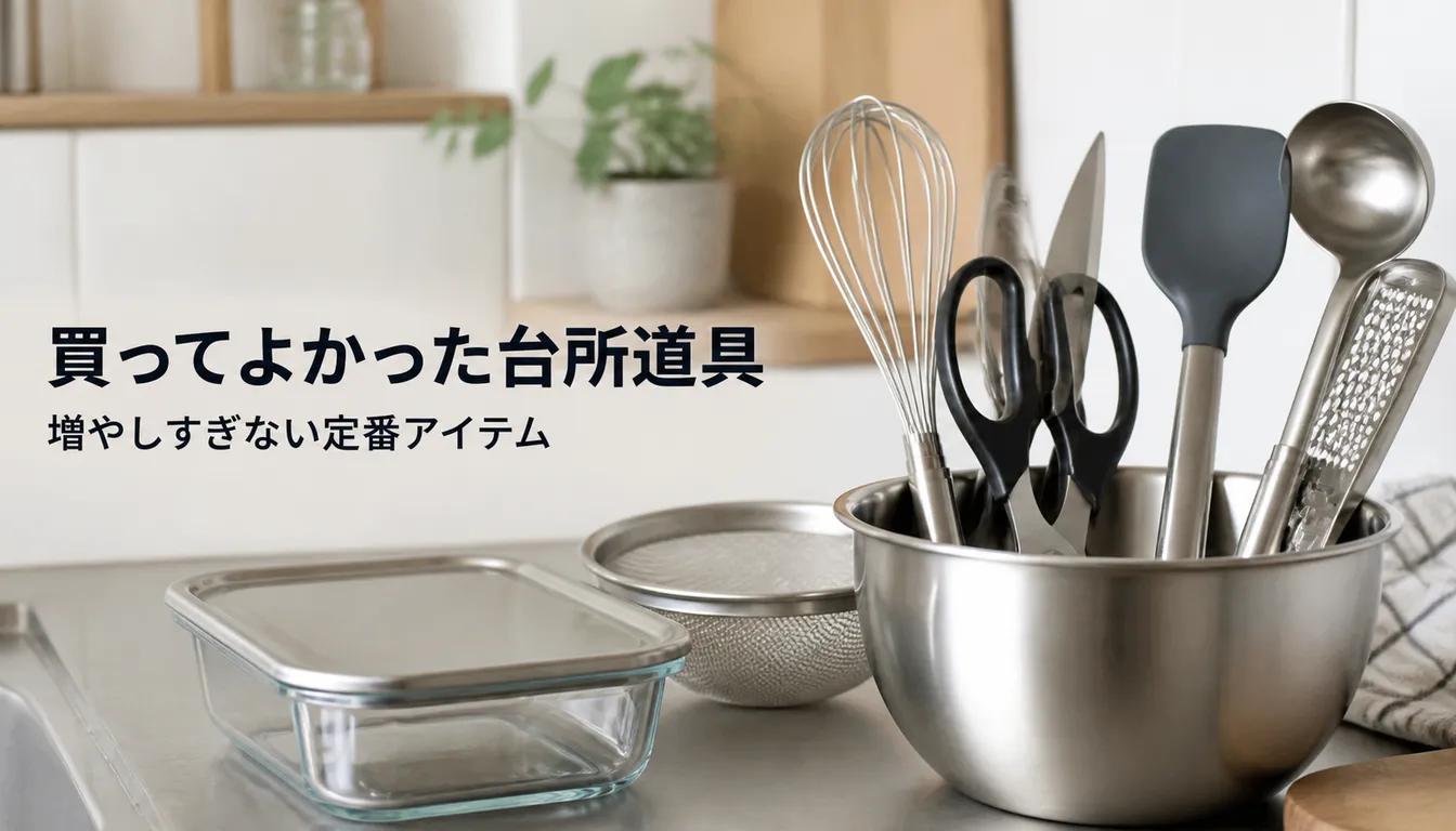 キッチンバサミやヘラなど台所の便利グッズ一式
