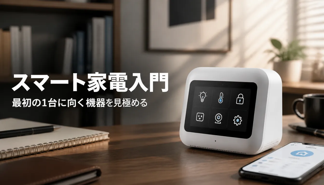 スマートホームハブとスマホを並べた入門イメージ