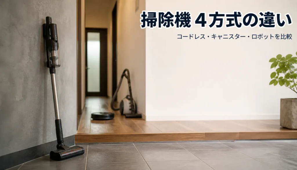 透明ダストカップ付きのスリムなコードレススティック掃除機