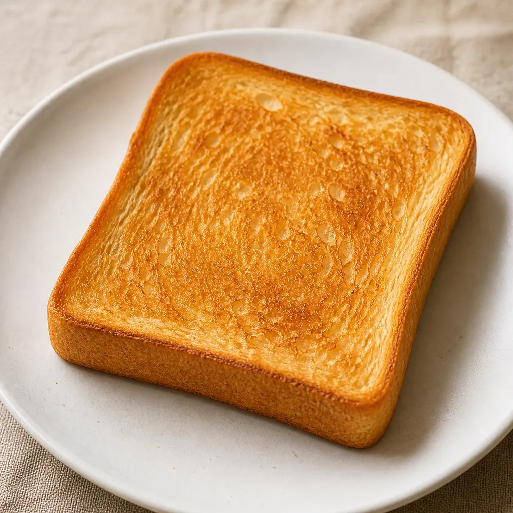 こんがりと焼き色がついた食パンのトースト